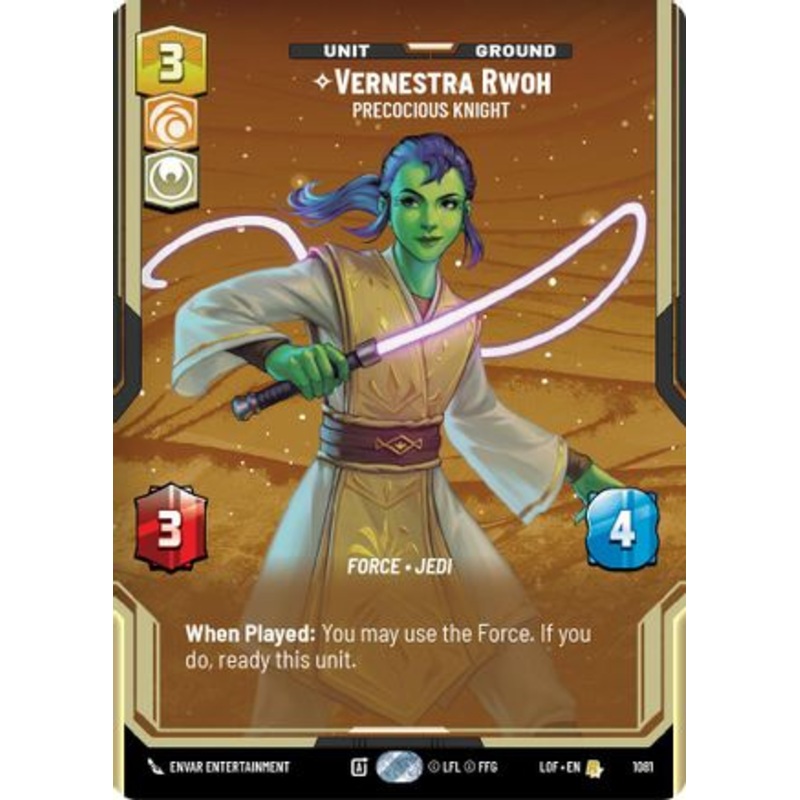 Vernestra Rwoh - Precocious Knight (Prestige Foil) (1081) - Legends of the Force Foil