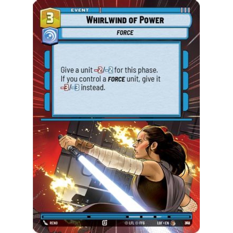 Whirlwind of Power (Hyperspace Foil) (818) - Legends of the Force Foil