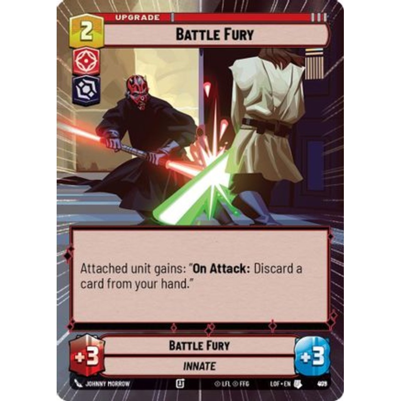 Battle Fury (Hyperspace Foil) (879) - Legends of the Force Foil