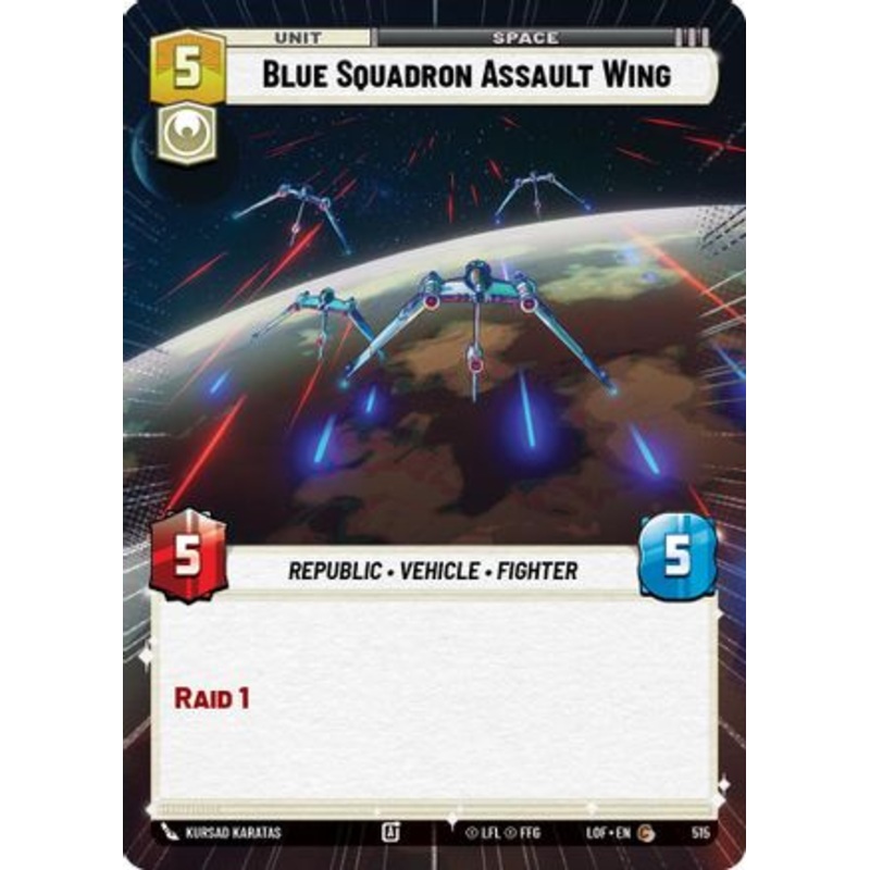 Blue Squadron Assault Wing (Hyperspace) (515) - Legends of the Force