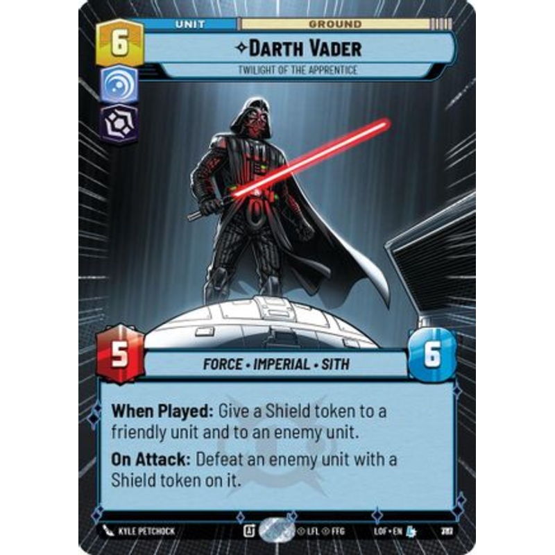 Darth Vader - Twilight of the Apprentice (Hyperspace Foil) (777) - Legends of the Force Foil