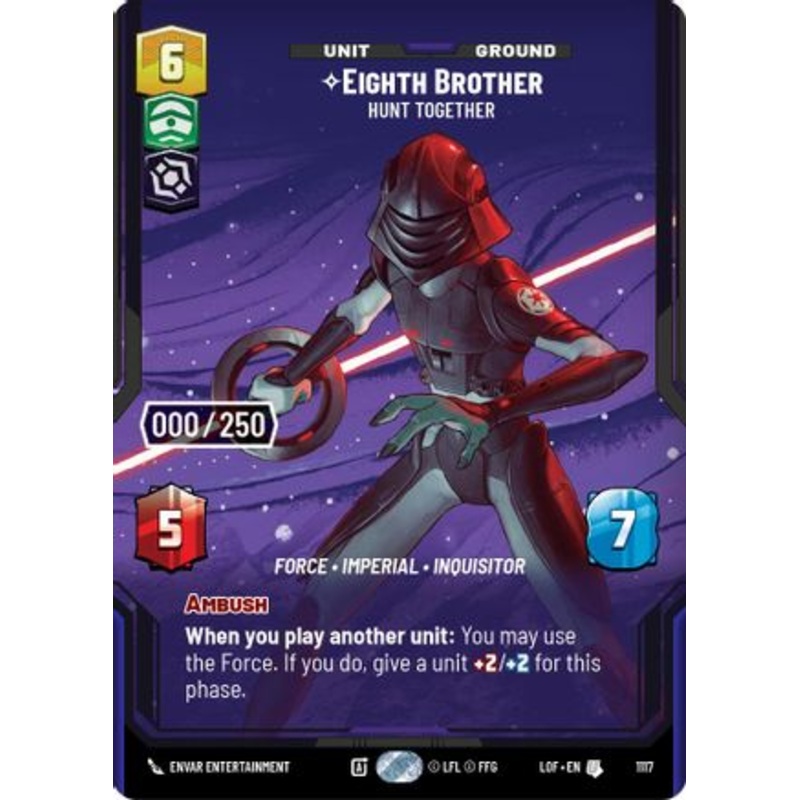 Eighth Brother - Hunt Together (Serialized) (1117) - Legends of the Force Foil
