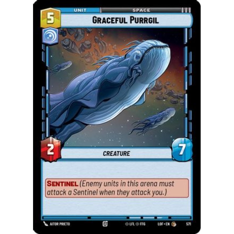 Graceful Purrgil (Foil) (571) - Legends of the Force Foil