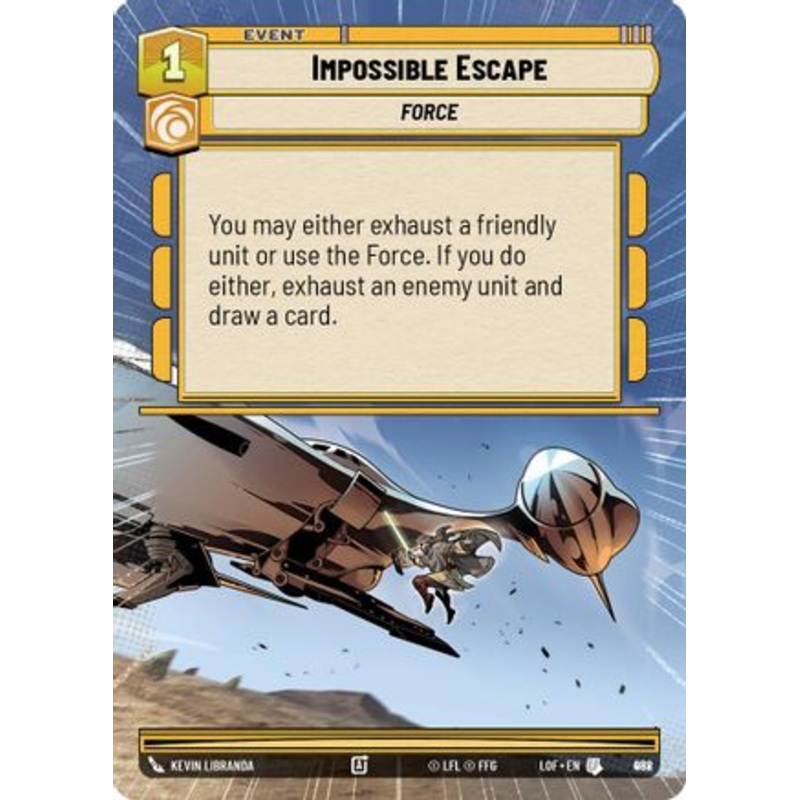 Impossible Escape (Hyperspace Foil) (958) - Legends of the Force Foil