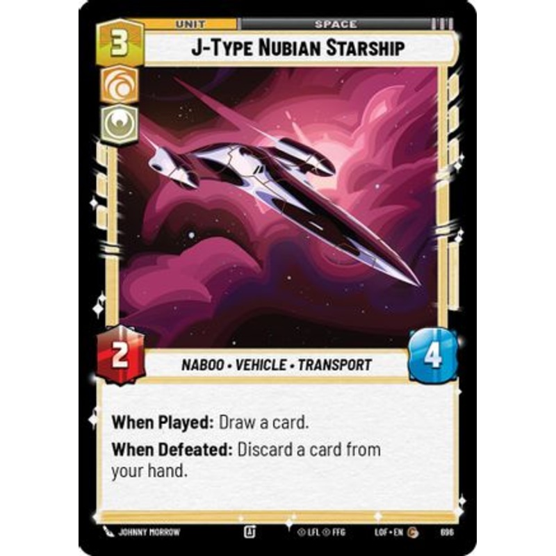 J-Type Nubian Starship (Foil) (696) - Legends of the Force Foil