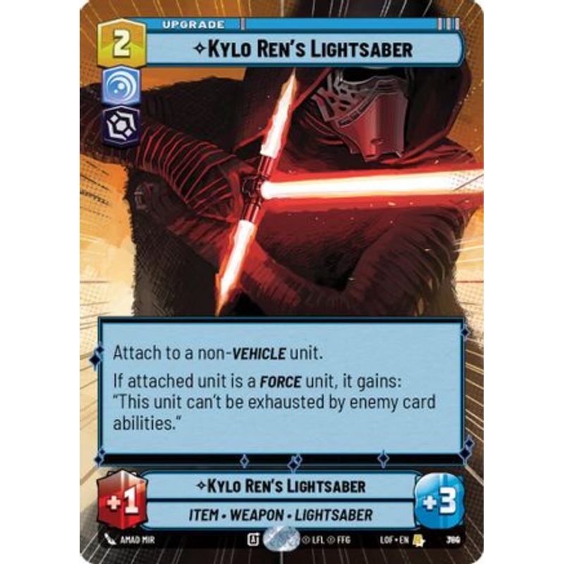 Kylo Ren's Lightsaber (Hyperspace Foil) (780) - Legends of the Force Foil