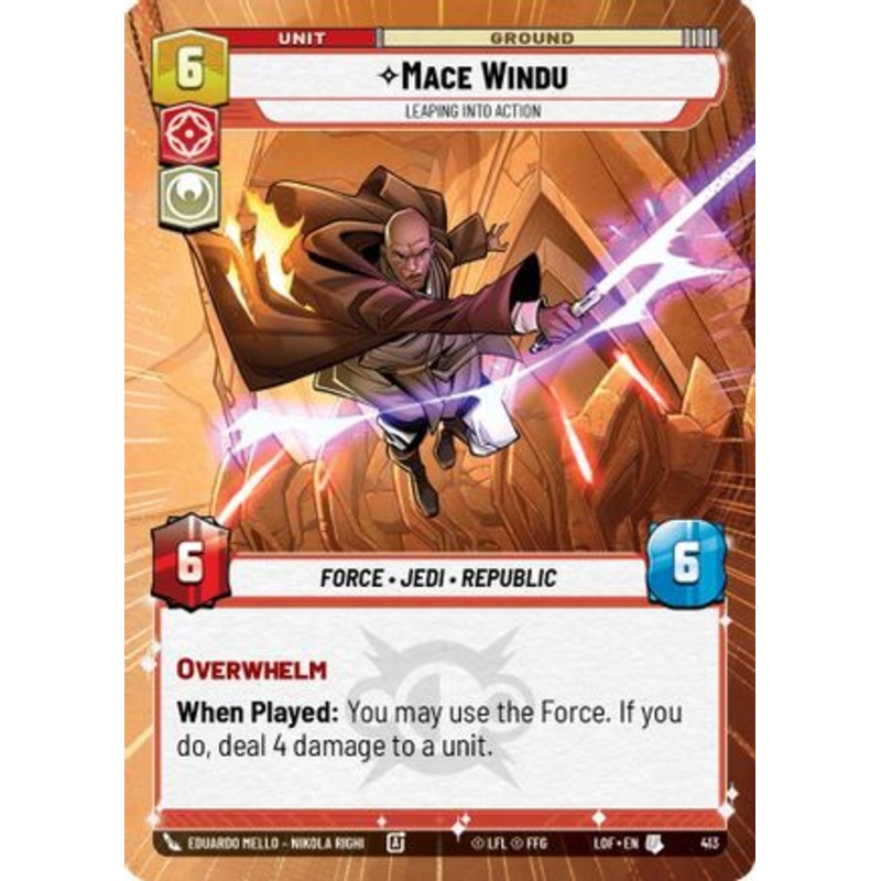 Mace Windu - Leaping into Action (Hyperspace) (413) - Legends of the Force