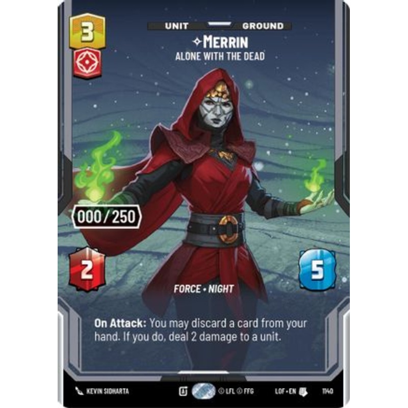 Merrin - Alone with the Dead (Serialized) (1140) - Legends of the Force Foil