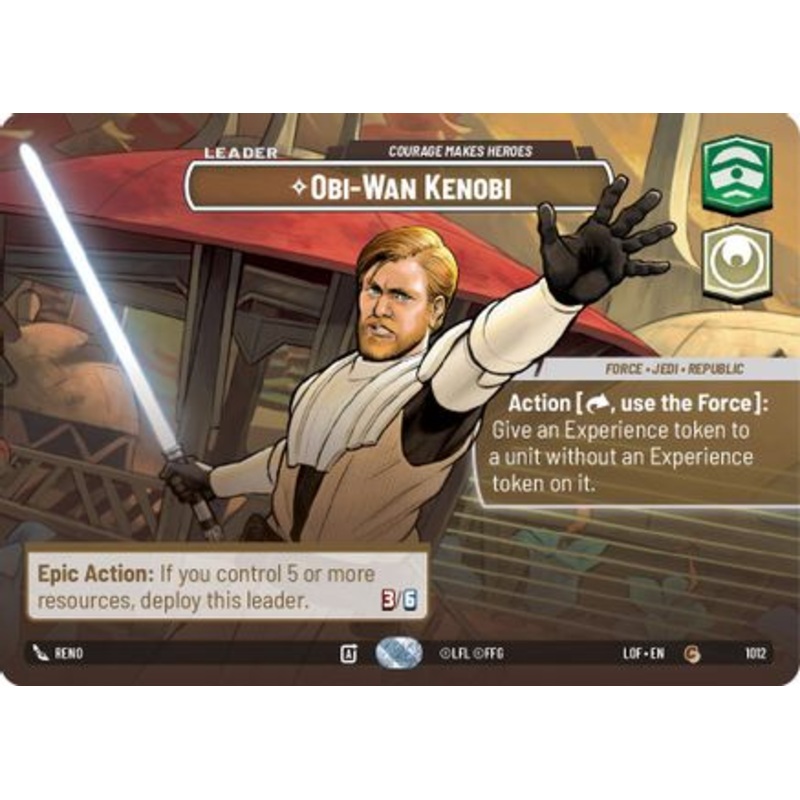 Obi-Wan Kenobi - Courage Makes Heroes (Showcase) (1012) - Legends of the Force Foil