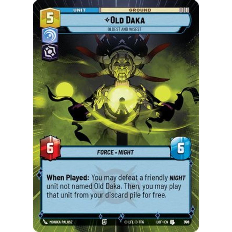 Old Daka - Oldest and Wisest (Hyperspace Foil) (776) - Legends of the Force Foil