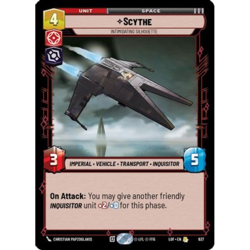 Scythe - Intimidating Silhouette (Foil) (637) - Legends of the Force Foil