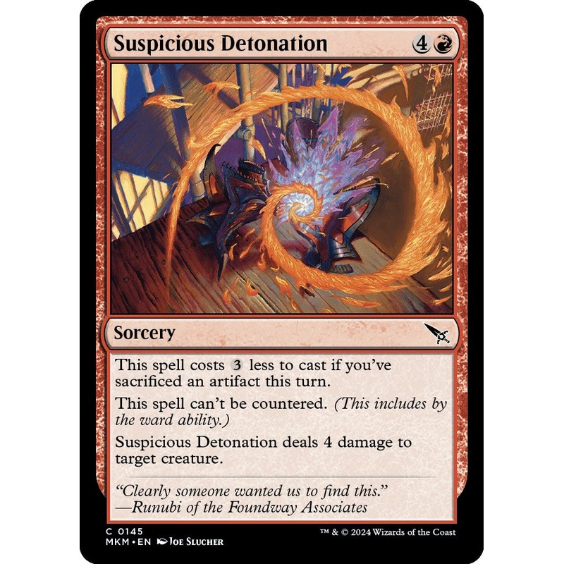 Suspicious Detonation [MKM - 145]