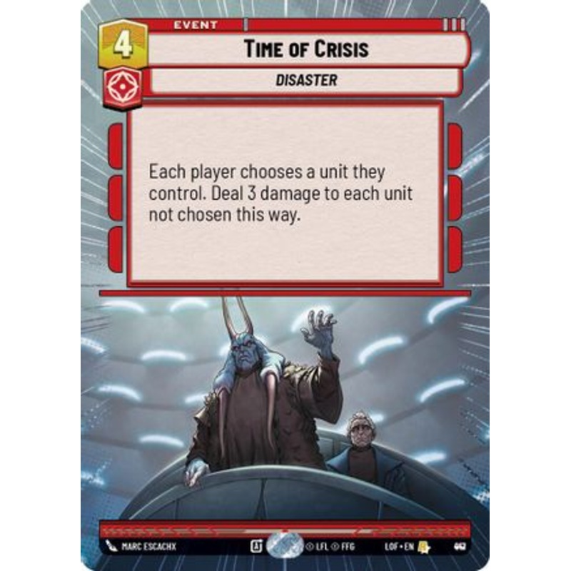 Time of Crisis (Hyperspace Foil) (917) - Legends of the Force Foil