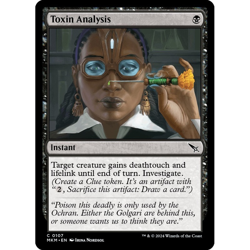 Toxin Analysis [MKM - 107]