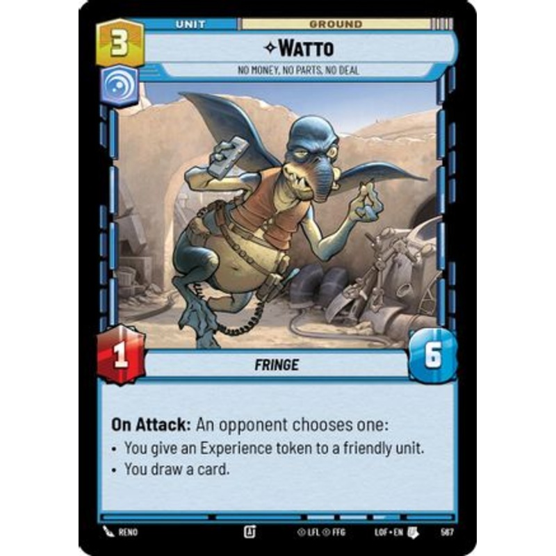 Watto - No Money, No Parts, No Deal (Foil) (567) - Legends of the Force Foil