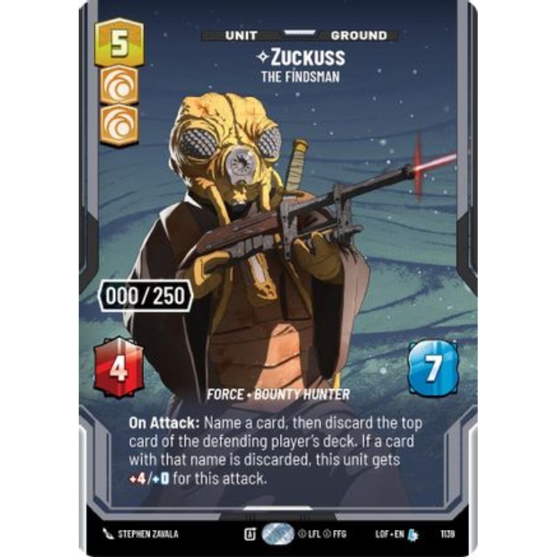 Zuckuss - The Findsman (Serialized) (1139) - Legends of the Force Foil