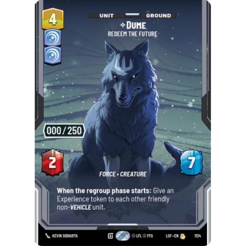Dume - Redeem the Future (Serialized) (1134) - Legends of the Force Foil