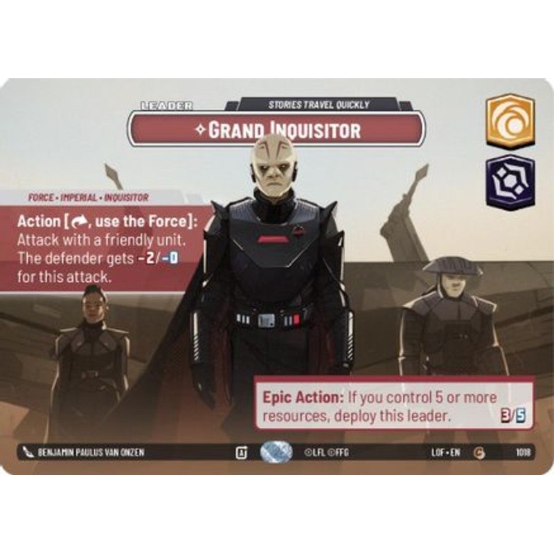 Grand Inquisitor - Stories Travel Quickly (Showcase) (1018) - Legends of the Force Foil