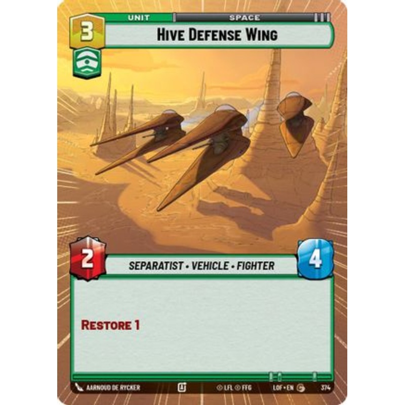 Hive Defense Wing (Hyperspace) (374) - Legends of the Force