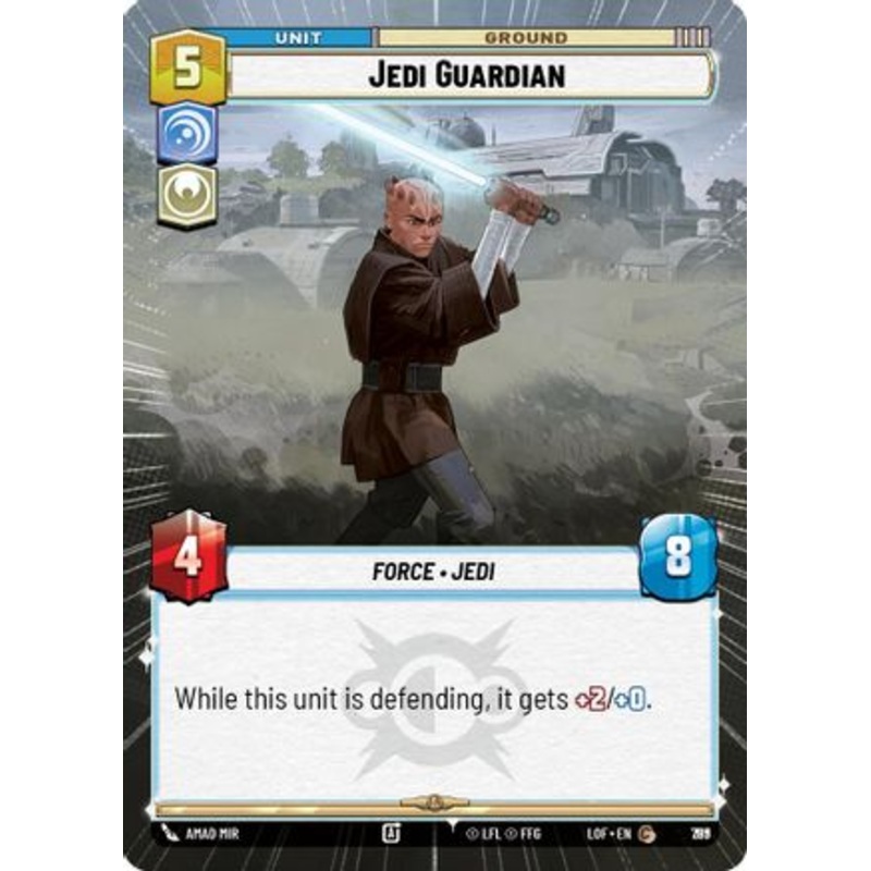 Jedi Guardian (Hyperspace Foil) (789) - Legends of the Force Foil