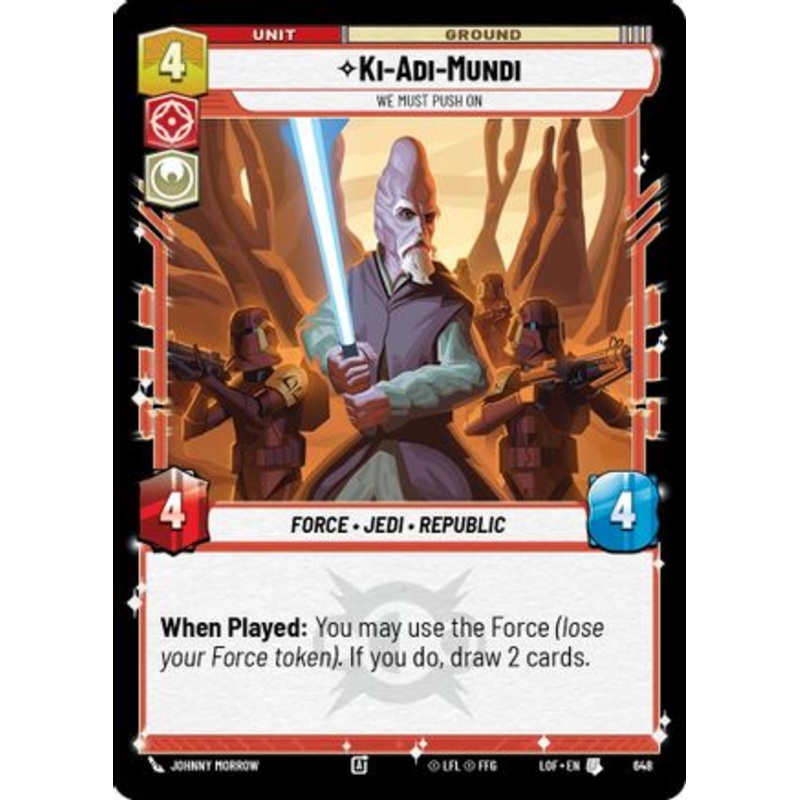 Ki-Adi-Mundi - We Must Push On (Foil) (648) - Legends of the Force Foil