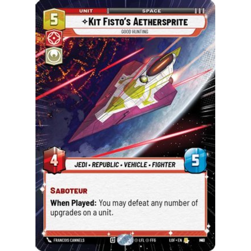 Kit Fisto's Aethersprite - Good Hunting (Hyperspace Foil) (887) - Legends of the Force Foil