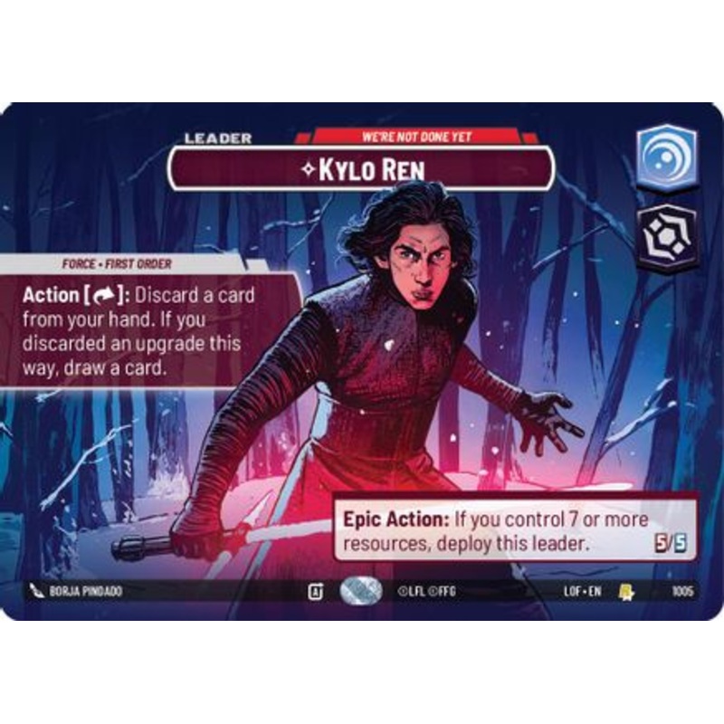 Kylo Ren - We're Not Done Yet (Showcase) (1005) - Legends of the Force Foil
