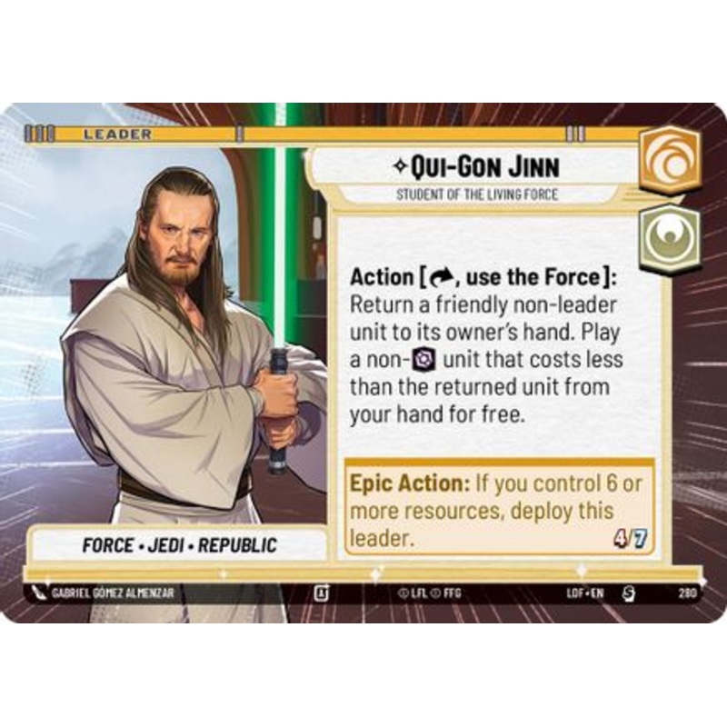 Qui-Gon Jinn - Student of the Living Force (Hyperspace) (280) - Legends of the Force