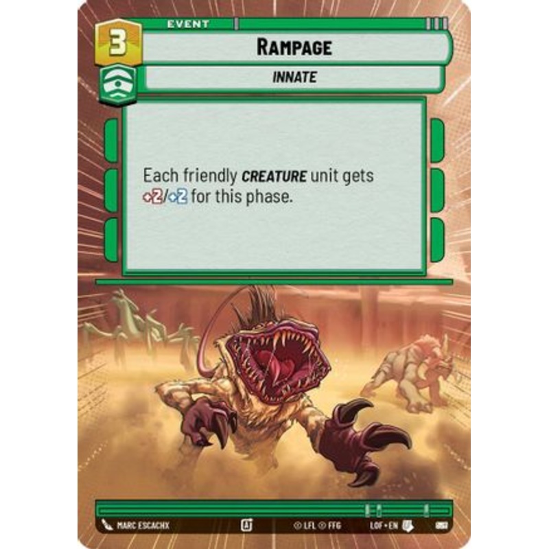 Rampage (Hyperspace Foil) (867) - Legends of the Force Foil