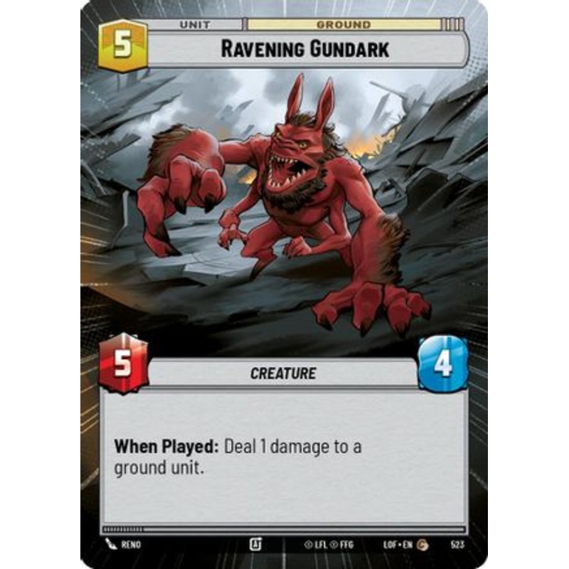 Ravening Gundark (Hyperspace) (523) - Legends of the Force