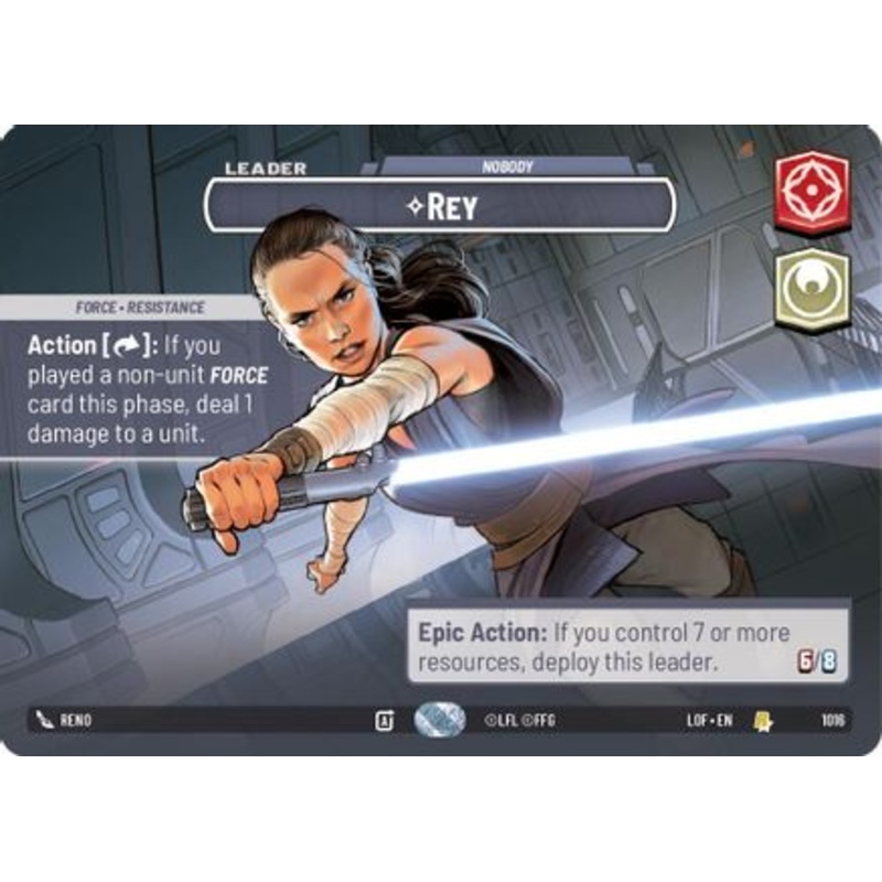 Rey - Nobody (Showcase) (1016) - Legends of the Force Foil