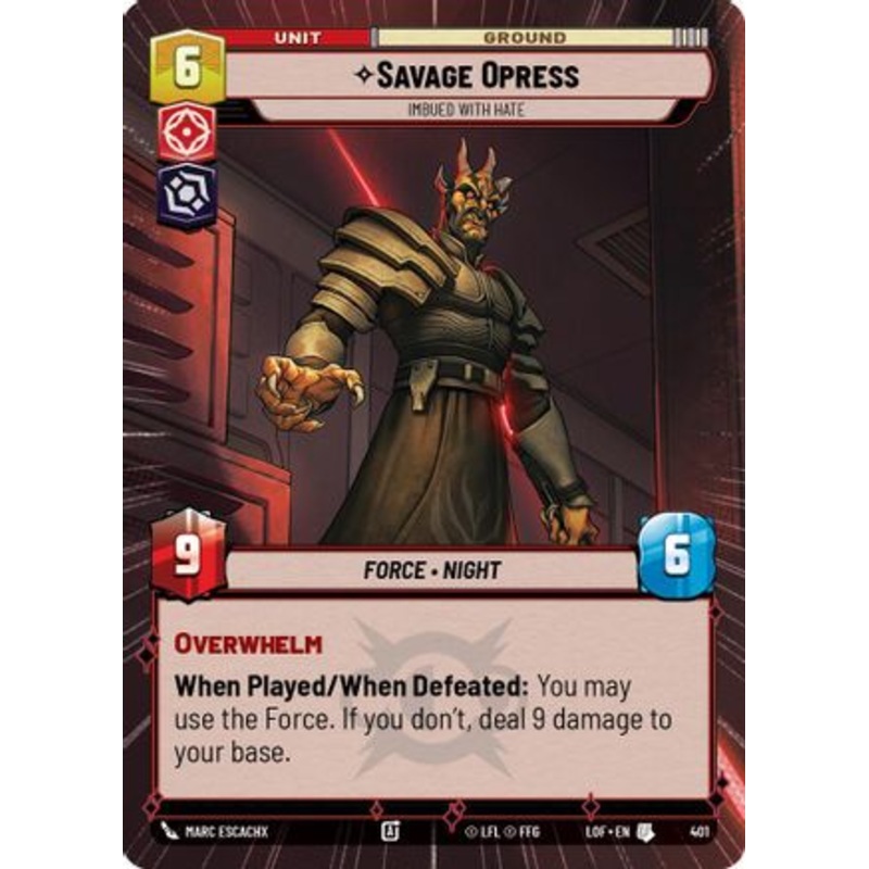 Savage Opress - Imbued With Hate (Hyperspace) (401) - Legends of the Force