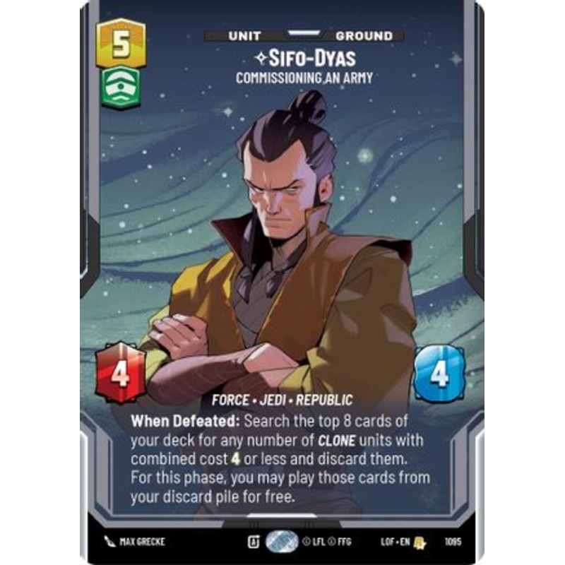 Sifo-Dyas - Commissioning An Army (Prestige Foil) (1095) - Legends of the Force Foil