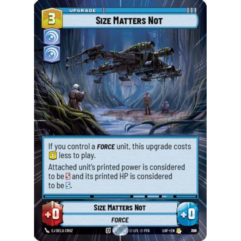 Size Matters Not (Hyperspace Foil) (796) - Legends of the Force Foil