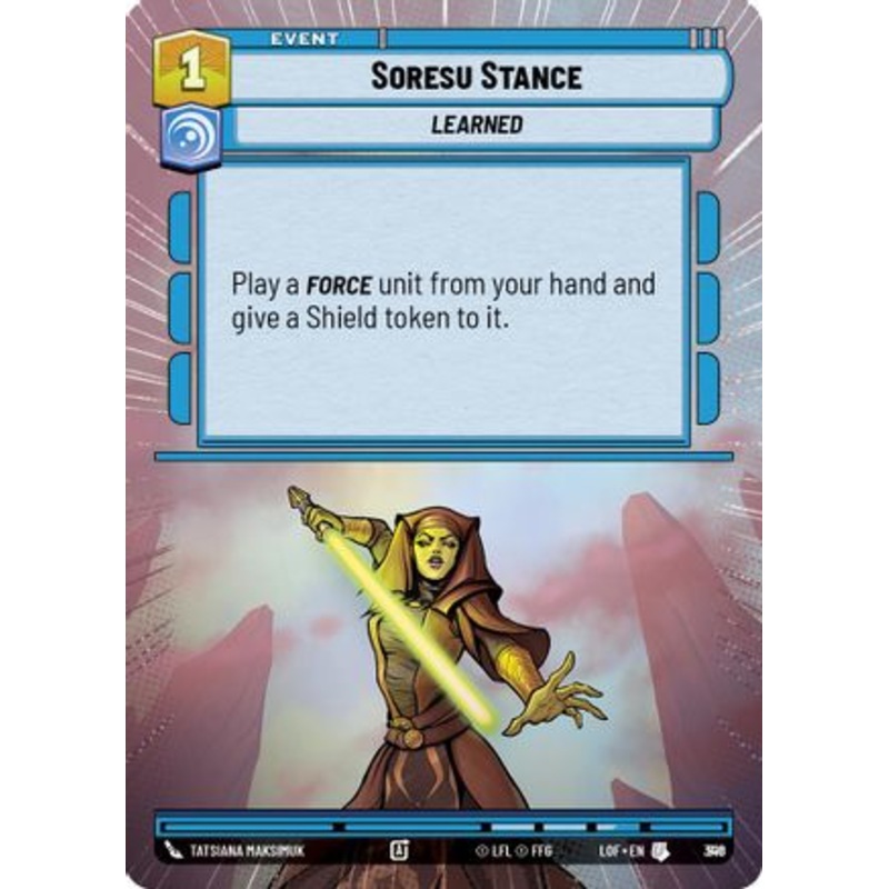 Soresu Stance (Hyperspace Foil) (816) - Legends of the Force Foil