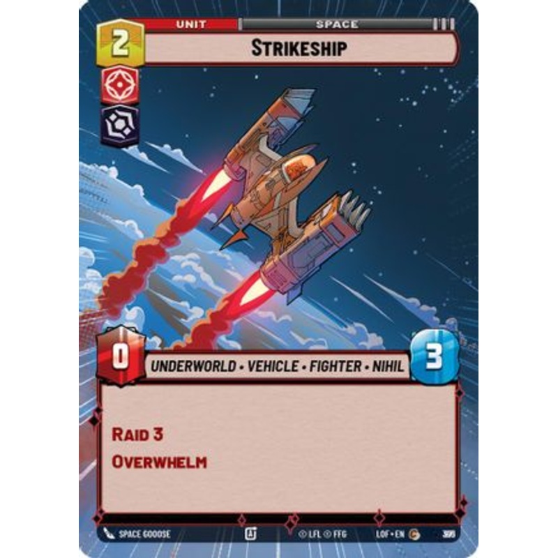 Strikeship (Hyperspace Foil) (871) - Legends of the Force Foil