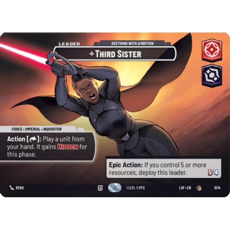 Third Sister - Seething With Ambition (Showcase) (1014) - Legends of the Force Foil
