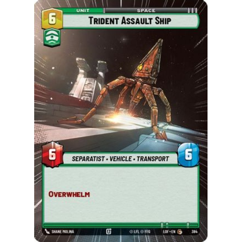 Trident Assault Ship (Hyperspace) (384) - Legends of the Force