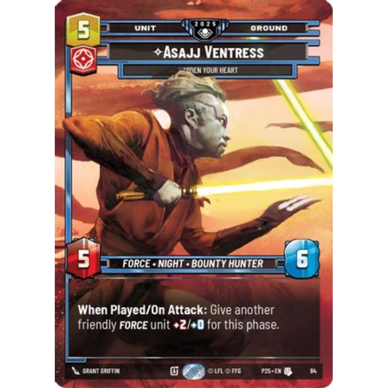 Asajj Ventress - Harden Your Heart (84) - Organized Play Promos Foil