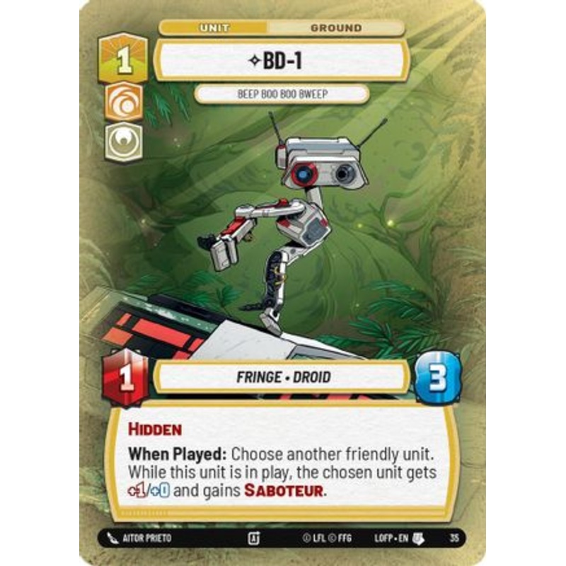 BD-1 - Beep Boo Boo Bweep (35) - Organized Play Promos Foil