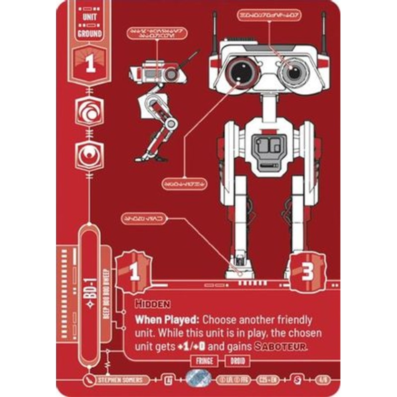 BD-1 - Beep Boo Boo Bweep (4/6) - 2025 Convention Exclusive Foil