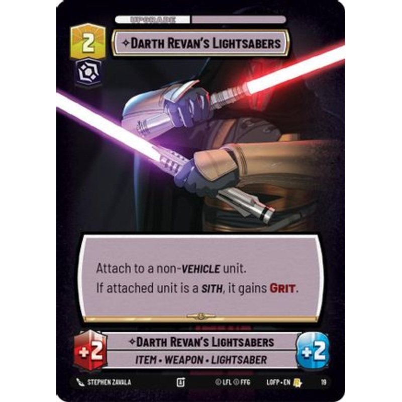 Darth Revan's Lightsabers (19) - Organized Play Promos