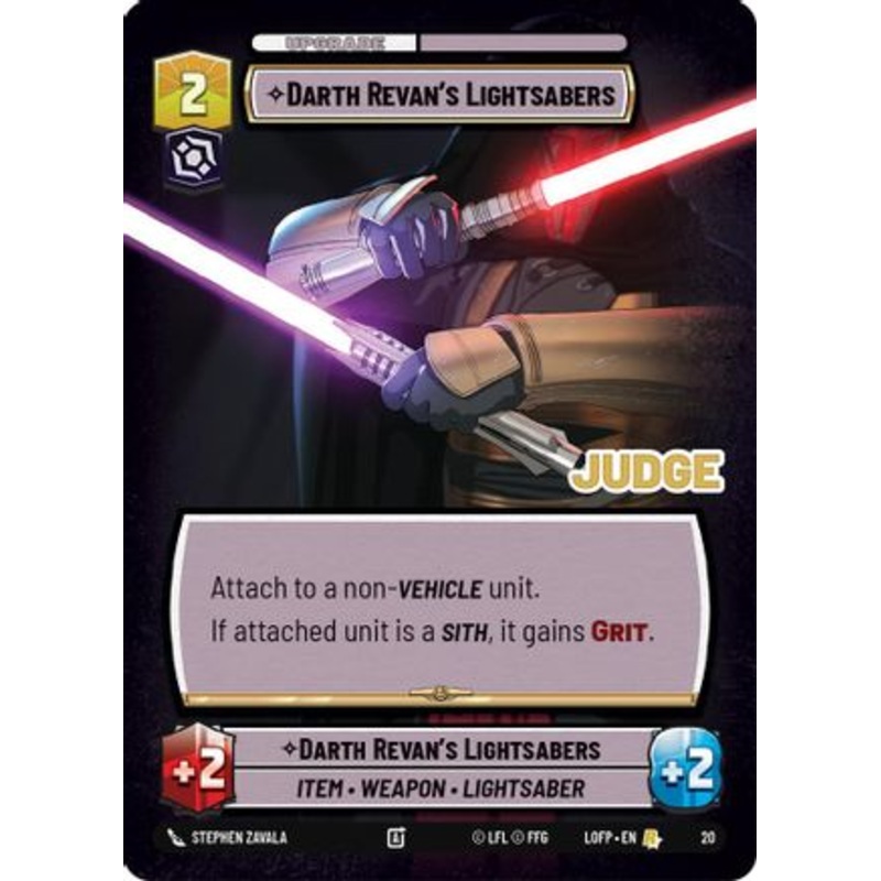 Darth Revan's Lightsabers (20) - Judge Promos