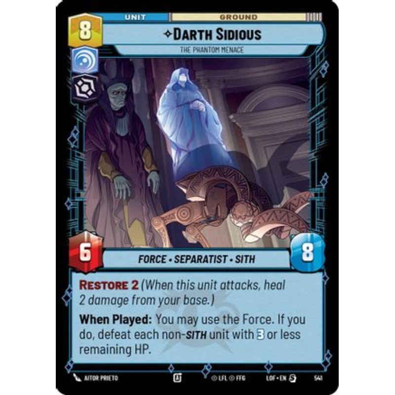 Darth Sidious - The Phantom Menace (Foil) (541) - Legends of the Force Foil