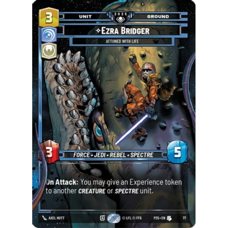 Ezra Bridger - Attuned With Life (77) - Organized Play Promos Foil