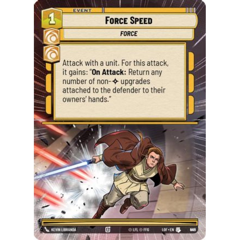 Force Speed (Hyperspace Foil) (945) - Legends of the Force Foil