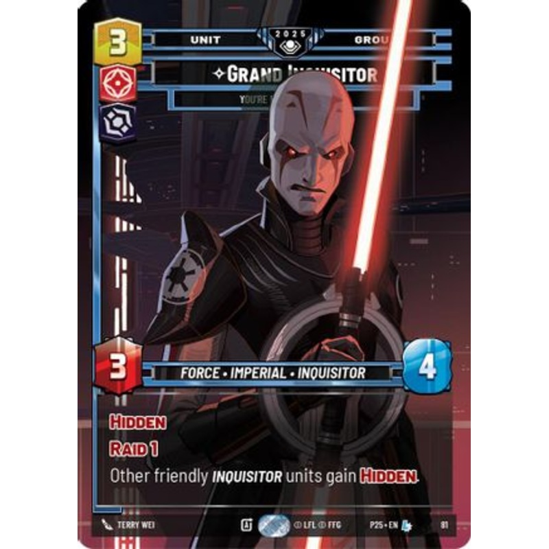 Grand Inquisitor - You're Right to Be Afraid (81) - Organized Play Promos Foil
