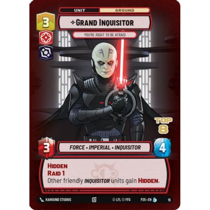 Grand Inquisitor - You're Right to Be Afraid (Top 8) (15) - Organized Play Promos Foil