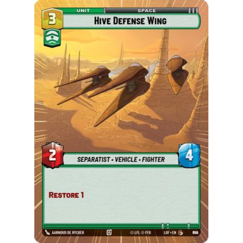 Hive Defense Wing (Hyperspace Foil) (850) - Legends of the Force Foil