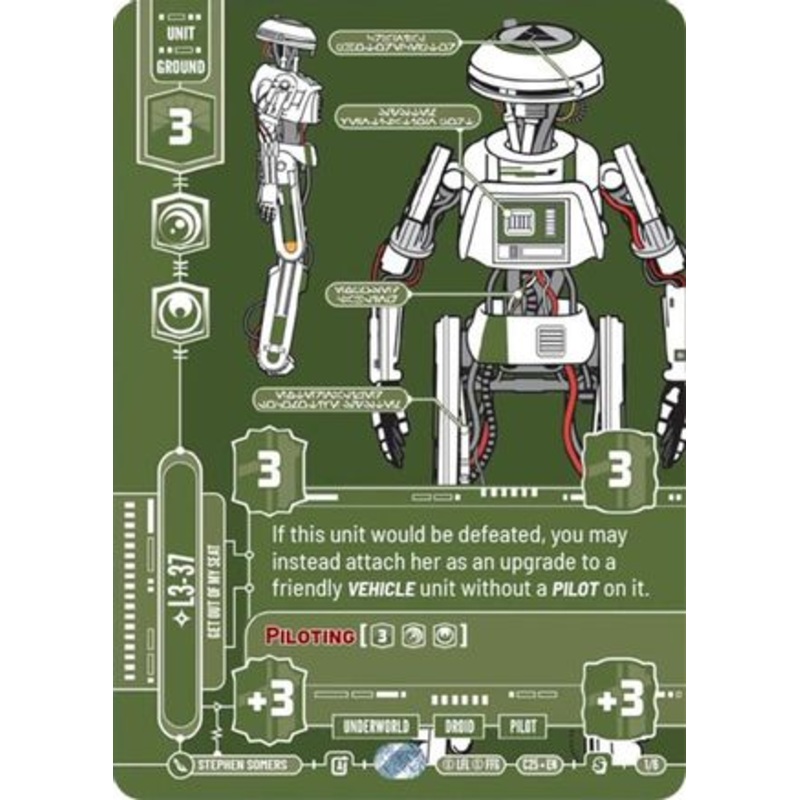 L3-37 - Get Out Of My Seat (1/6) - 2025 Convention Exclusive Foil